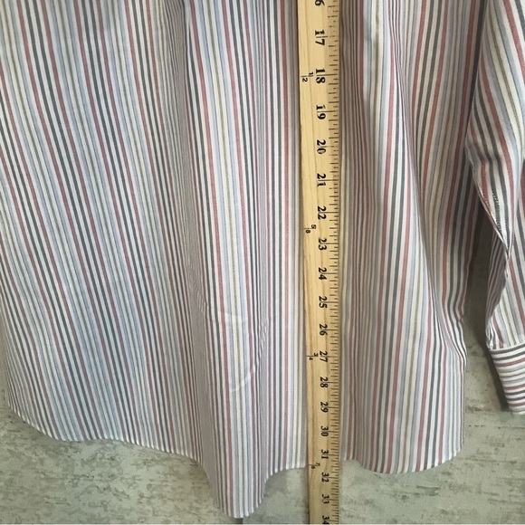 Brooks Brothers 346 Classic Striped Men's Dress Shirt Size Medium Button Up - Picture 13 of 16